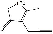 2-METHYL-4-OXO-3-(2-PROPYNYL)-2-CYCLOPENTENYL Structure