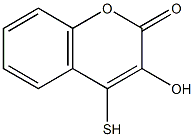 MERCAPTOHYDROXYCOUMARIN 구조식 이미지