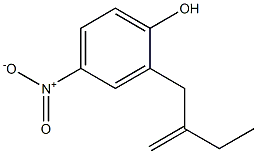 2-(2-ETHYLALLYL)-4-NITROPHENOL 구조식 이미지