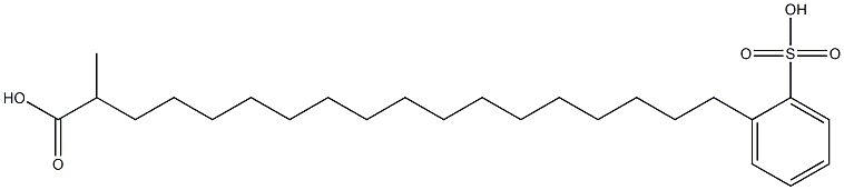 METHYL(2-SULPHOPHENYL)OCTADECANOATE 구조식 이미지