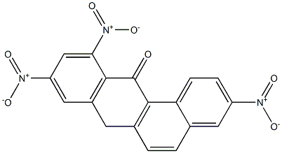 3,9,11-TRINITROBENZANTHRONE Structure