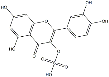 QUERCETINSULFATE 구조식 이미지