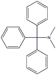 DIMETHYLAMINOTRIPHENYLMETHANE 구조식 이미지