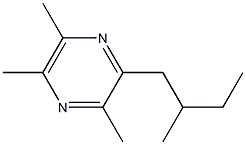 3,5,6-TRIMETHYL-2-(2-METHYLBUTYL)PYRAZINE Structure