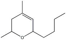 PYRAN,6-BUTYL-3,6-DIHYDRO-2,4-DIMETHYL- Structure