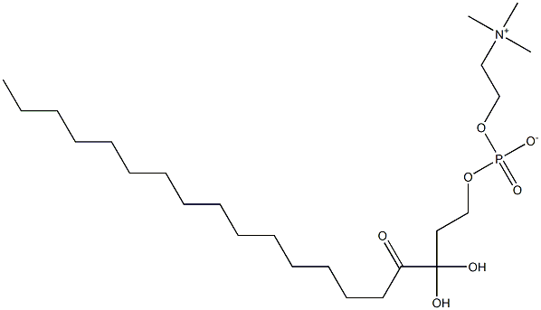 1-HEXADECANOYL-PROPANEDIOL-3-PHOSPHOCHOLINE Structure