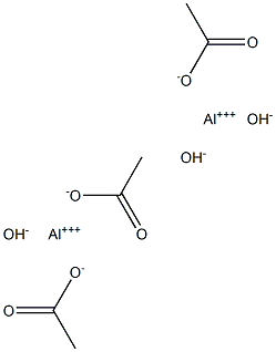 Aluminiumhydroxidacetat 구조식 이미지