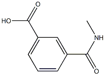 3-[(methy-lamino)carbonyl]benzoic acid Structure