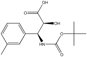 N-Boc-(2S,3S)-3-Amino-2-hydroxy-3-(3-methyl-phenyl)-propanoic acid 구조식 이미지