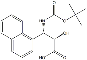 N-Boc-(2S,3S)-3-Amino-2-hydroxy-3-naphthalen-1-yl-propanoic acid 구조식 이미지