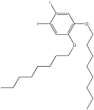 1,2-DIIODO-4,5-(DIOCTYLOXY)BENZENE Structure