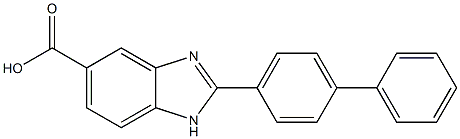 2-Biphenyl-4-yl-1H-benzimidazole-5-carboxylic acid Structure