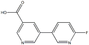 5-(6-Fluoropyridin-3-yl)-nicotinic acid 구조식 이미지