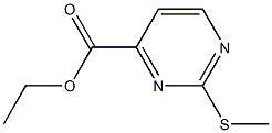 2-Methylsulfanyl-pyrimidine-4-carboxylic acid ethyl ester Structure