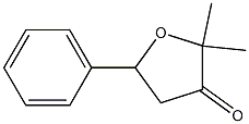 2,2-dimethyl-5-phenyl-oxolan-3-one Structure