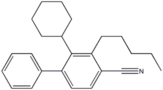 Pentylcyclohexylbiphenyl cyanide 구조식 이미지