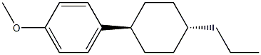 4-(trans-4-propylcyclohexyl) methoxybenzene Structure