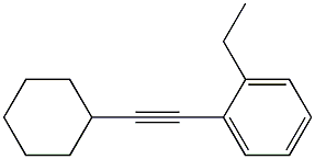 Ethylcyclohexylphenylacetylene 구조식 이미지