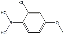 2-chloro-4-methyloxy-phenylboronic acid 구조식 이미지