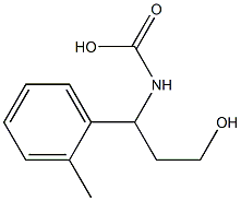 (3-Hydroxy-1-o-tolyl-propyl)-carbamic acid 구조식 이미지