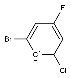2-Bromo-6-chloro-4-fluorophenyl Structure
