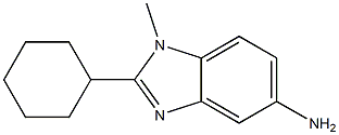 2-Cyclohexyl-1-methyl-1H-benzoimidazol-5-ylamine 구조식 이미지