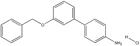 3'-Benzyloxy-biphenyl-4-ylamine hydrochloride 구조식 이미지