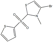 Methyl 4-bromo-2-(thiophen-2-ylsulfonyl)thiazole- Structure