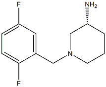 (3R)-1-(2,5-difluorobenzyl)piperidin-3-amine Structure