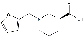 (3S)-1-(furan-2-ylmethyl)piperidine-3-carboxylic acid Structure