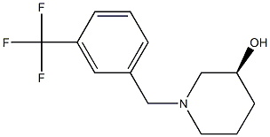 (3S)-1-[3-(trifluoromethyl)benzyl]piperidin-3-ol 구조식 이미지