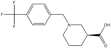 (3S)-1-[4-(trifluoromethyl)benzyl]piperidine-3-carboxylic acid Structure