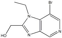 (7-bromo-1-ethyl-1H-imidazo[4,5-c]pyridin-2-yl)methanol Structure