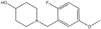 1-(2-fluoro-5-methoxybenzyl)piperidin-4-ol Structure