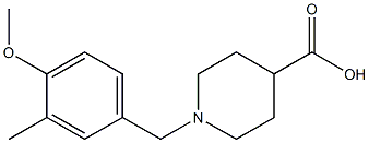 1-(4-methoxy-3-methylbenzyl)piperidine-4-carboxylic acid 구조식 이미지