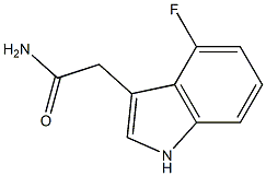 2-(4-fluoro-1H-indol-3-yl)acetamide Structure