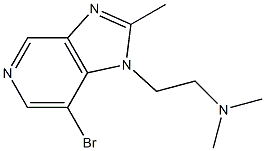 2-(7-bromo-2-methyl-1H-imidazo[4,5-c]pyridin-1-yl)-N,N-dimethylethanamine 구조식 이미지