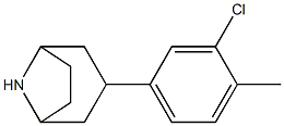 3-(3-chloro-4-methylphenyl)-8-azabicyclo[3.2.1]octane Structure