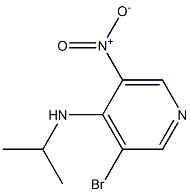 3-bromo-N-(1-methylethyl)-5-nitropyridin-4-amine Structure