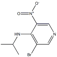 3-bromo-N-(1-methylethyl)-5-nitropyridin-4-amine 구조식 이미지