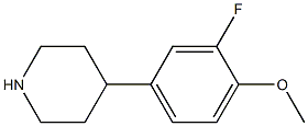 4-(3-fluoro-4-methoxyphenyl)piperidine Structure