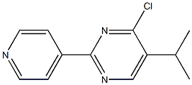 4-chloro-5-(1-methylethyl)-2-pyridin-4-ylpyrimidine Structure