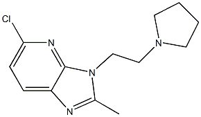 5-chloro-2-methyl-3-(2-pyrrolidin-1-ylethyl)-3H-imidazo[4,5-b]pyridine Structure