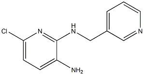 6-chloro-N2-(pyridin-3-ylmethyl)pyridine-2,3-diamine 구조식 이미지