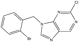 9-(2-bromobenzyl)-2-chloro-9H-purine 구조식 이미지