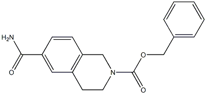 benzyl 6-carbamoyl-3,4-dihydroisoquinoline-2(1H)-carboxylate 구조식 이미지