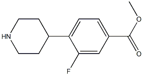 methyl 3-fluoro-4-piperidin-4-ylbenzoate Structure