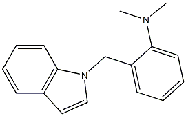 2-((1H-indol-1-yl)methyl)-N,N-dimethylaniline 구조식 이미지