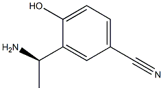 (R)-3-(1-AMINOETHYL)-4-HYDROXYBENZONITRILE Structure