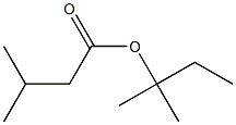 1,1-dimethylpropyl 3-methylbutanoate 구조식 이미지